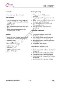 SLE 66CX642P MFC5.8 Datasheet Page 4