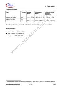 SLE 66CX642P MFC5.8 Datasheet Page 6