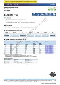 SLF6025T-330MR59-PF Datasheet Cover