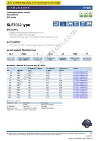 SLF7032T-100M1R4-2PF Cover