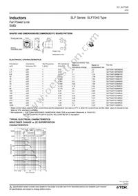 SLF7045T-102MR14 Datasheet Page 2