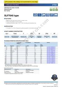 SLF7045T-221MR33-PF Datasheet Cover
