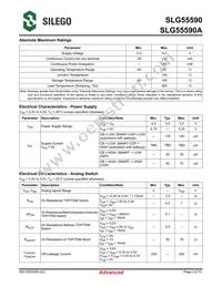 SLG55590AV Datasheet Page 3