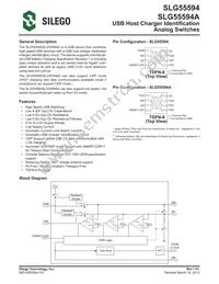 SLG55594V Datasheet Cover