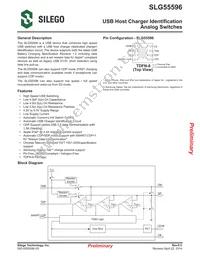 SLG55596V Datasheet Cover