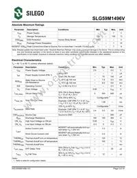 SLG59M1496VTR Datasheet Page 3