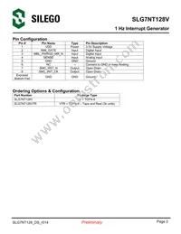 SLG7NT128VTR Datasheet Page 2