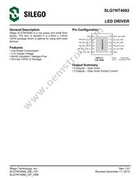 SLG7NT4082VTR Datasheet Cover