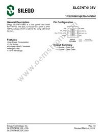 SLG7NT4198VTR Datasheet Cover