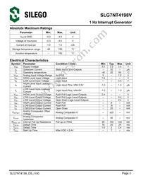 SLG7NT4198VTR Datasheet Page 3