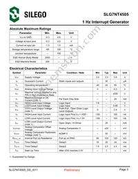 SLG7NT4505VTR Datasheet Page 3