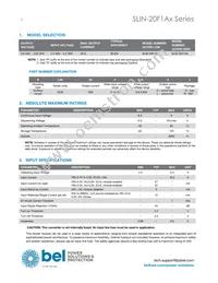 SLIN-20F1A0G Datasheet Page 2