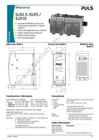 SLR10.100 Datasheet Page 3