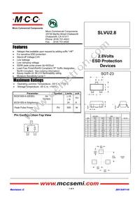 SLVU2.8-TP Datasheet Cover