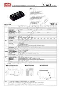 SLW05B-05 Datasheet Cover