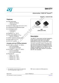 SM15T47CAY Datasheet Cover