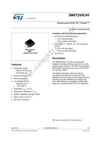 SM6T250CAY Datasheet Cover