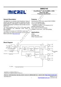 SM802140UMG Datasheet Cover