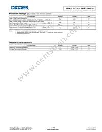 SMAJ200CA-13-F Datasheet Page 2