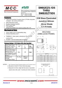 SMB2EZ15D5-TP Datasheet Cover