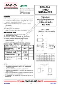 SMBJ300A-TP Datasheet Cover