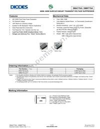 SMBT70A-13-F Datasheet Cover
