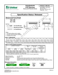 SMD125F-2 Datasheet Cover