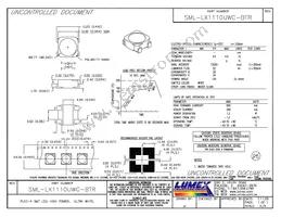 SML-LX1110UWC-BTR Datasheet Cover