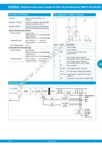 SMP21-S20-DC24V-20A Datasheet Page 3