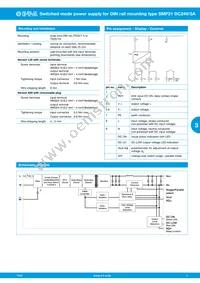 SMP21-S20-DC24V-5A Datasheet Page 3