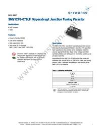 SMV1276-079LF Datasheet Cover