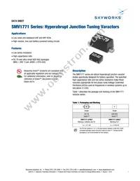 SMV1771-079LF Datasheet Cover
