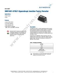SMV1801-079LF Datasheet Cover