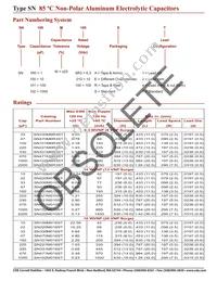 SNR47M100ST Datasheet Page 2