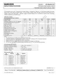 SP-450-034-02 Datasheet Cover