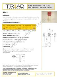 SP-51 Datasheet Cover