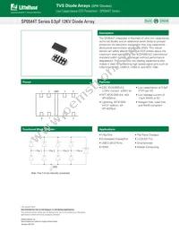 SP0544TUTG Datasheet Cover