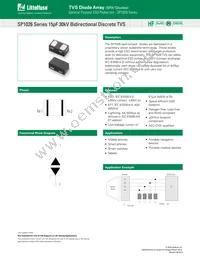 SP1026-01UTG Datasheet Cover