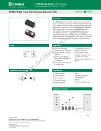 SP1027-01YTG Datasheet Cover