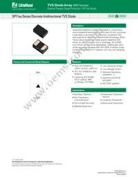 SP1115-01UTG Datasheet Cover