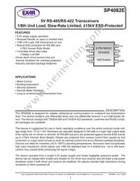 SP4082EEN-L Datasheet Cover