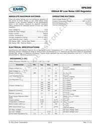 SP6260DEK-L/TR Datasheet Page 2