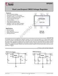 SP6265MER-L/TR Datasheet Cover