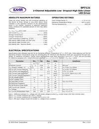 SP7121EK-L Datasheet Page 2