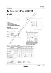 SP8M8FU6TB Datasheet Cover