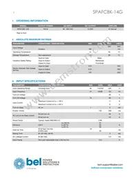 SPAFCBK-14G Datasheet Page 2