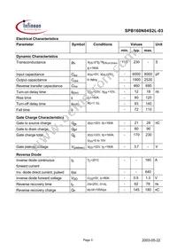 SPB160N04S2L03DTMA1 Datasheet Page 3