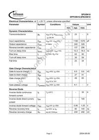 SPB35N10 G Datasheet Page 3