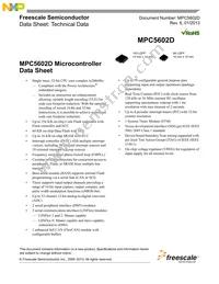 SPC5602DF1MLL3 Datasheet Cover
