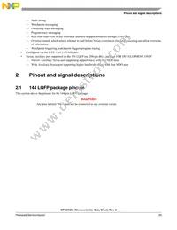 SPC5606SF2CLU6 Datasheet Page 23